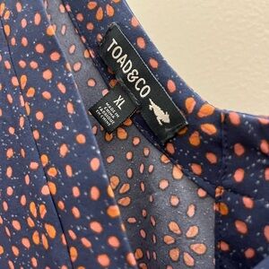 Toad&Co Blue and Orange Jumpsuit